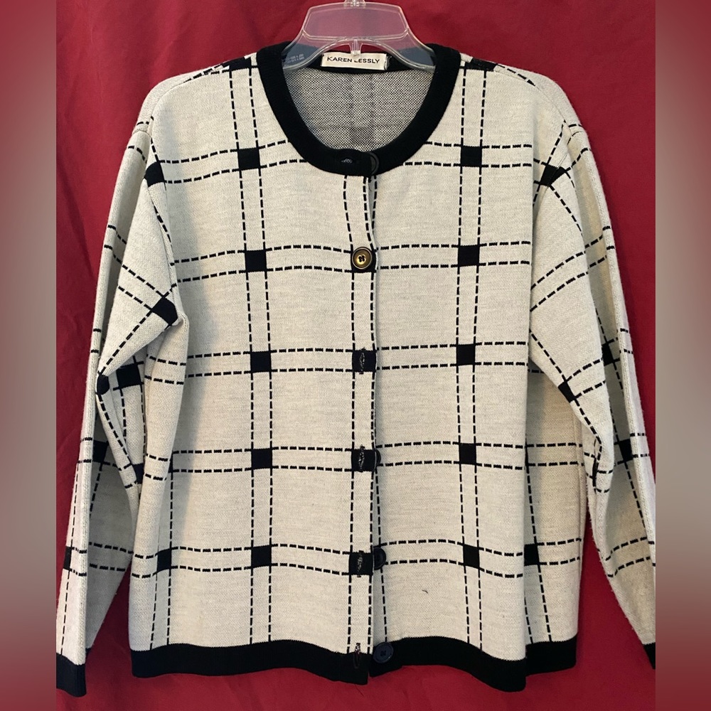 Vintage black & white jacket